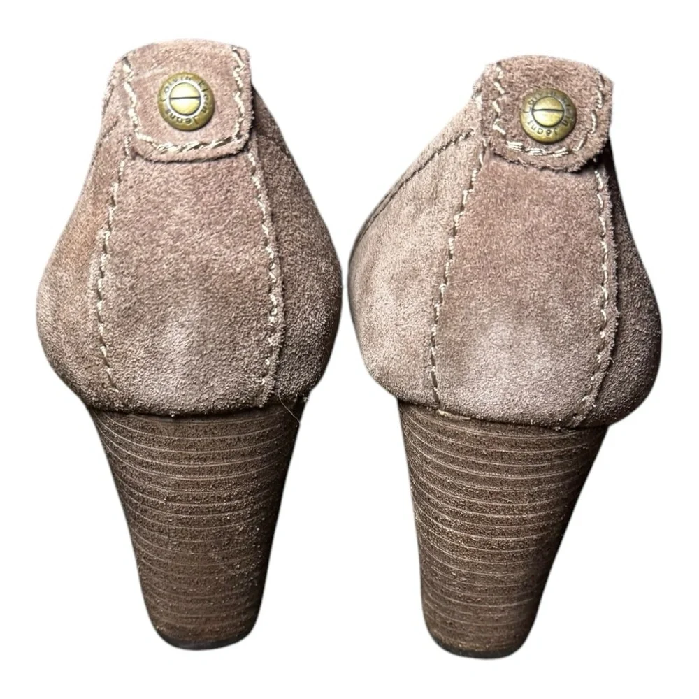 CALVIN KLEIN Women's Tan Suede Barbie Wedges Size 10